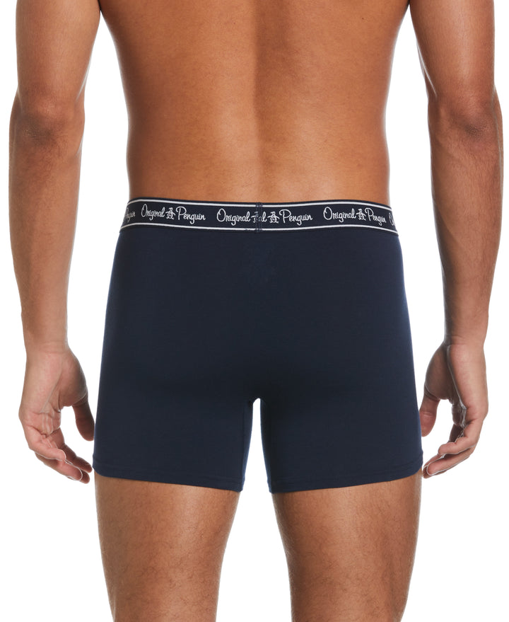3 Pack Solid Boxer Brief  (Navy)