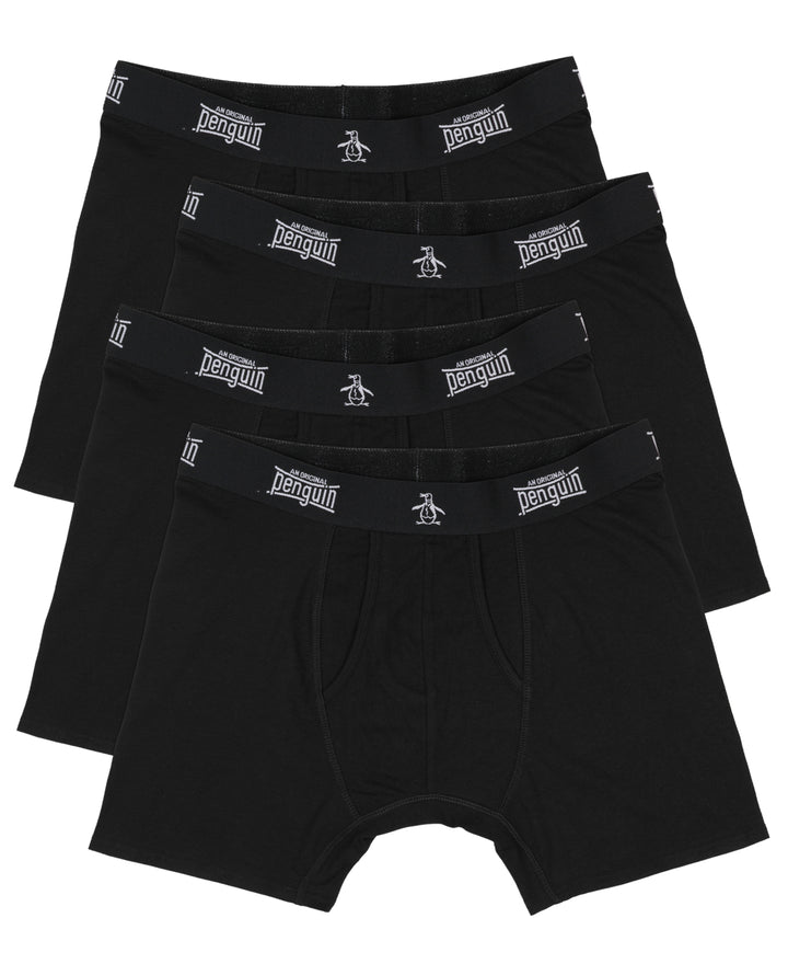 4 Pack Black Boxer (Black)