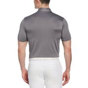 50s Color Block Print Golf Polo Shirt (Quiet Shade) 