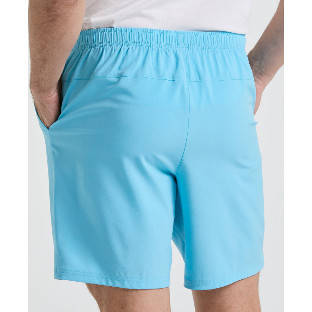 Solid Tennis Shorts (Blue Grotto)