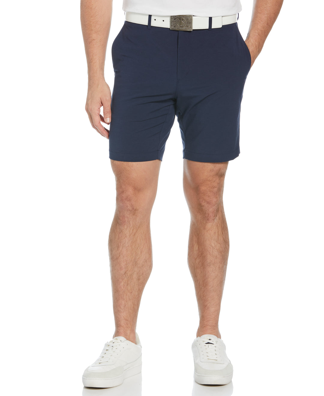 Flat Front Pete Perfomance 8" Golf Shorts (Black Iris)