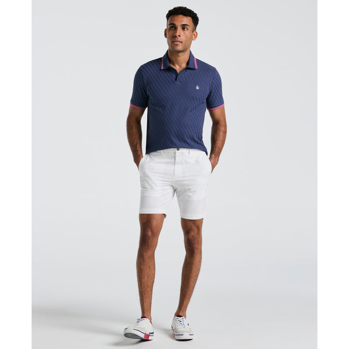Technical Flat Front 8" Golf Shorts (Bright White)