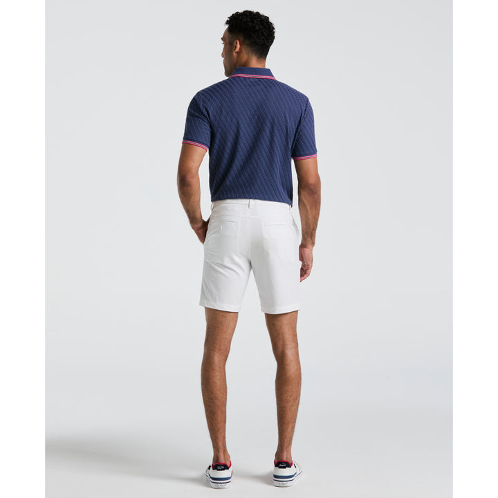 Technical Flat Front 8" Golf Shorts (Bright White)