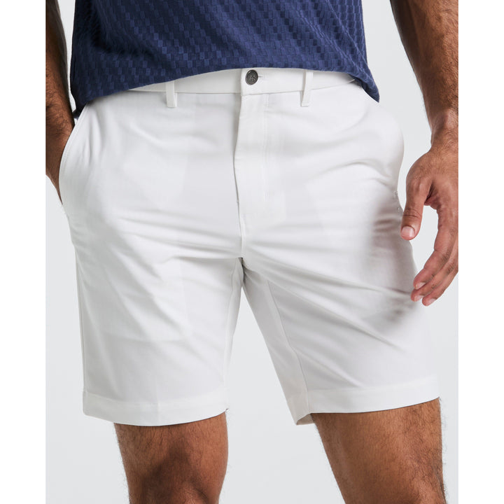 Technical Flat Front 8" Golf Shorts (Bright White)