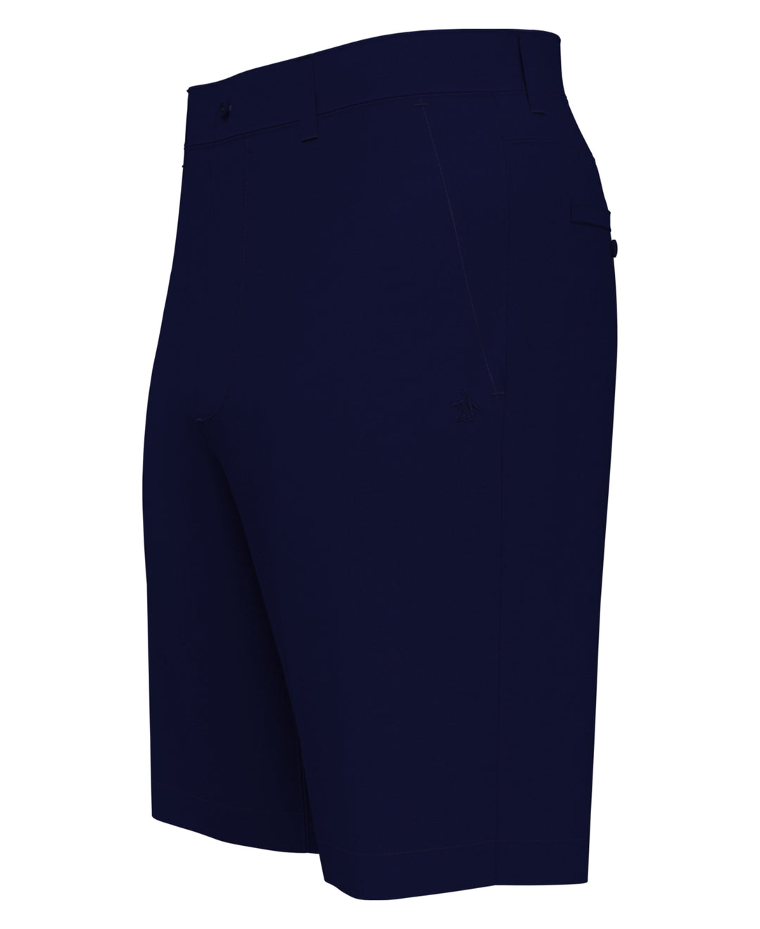 Flat Front Solid Golf Shorts (Black Iris)