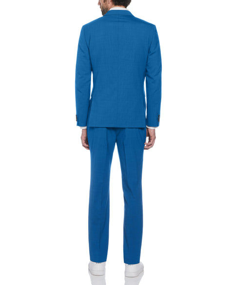 Blue Textured Wool Blend Two Piece Suit-Suits-Original Penguin