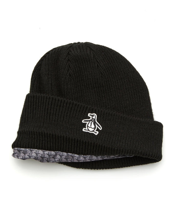 Core Cuffed Golf Beanie (Caviar)