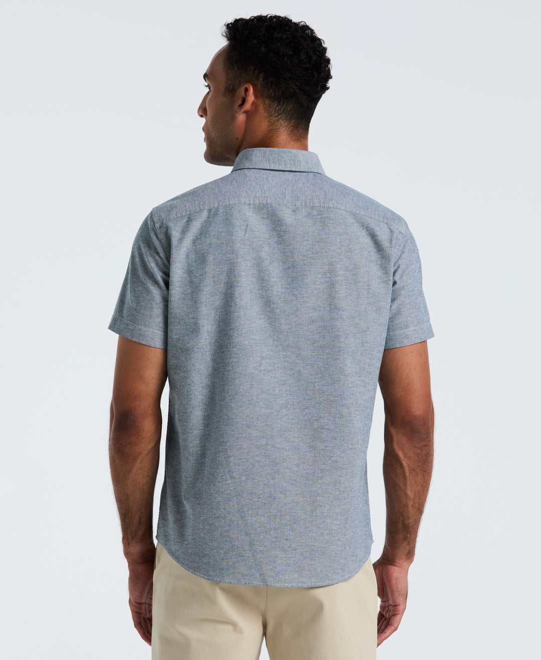 Short Sleeve Oxford Shirt (Reflecting Pond)