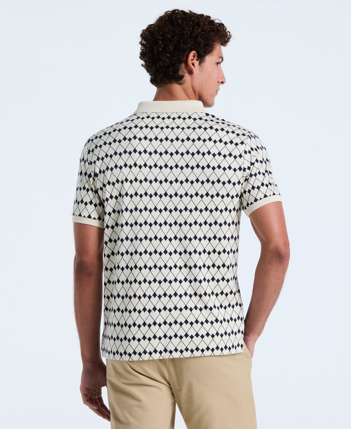 Cotton Flags Print Polo (Birch)