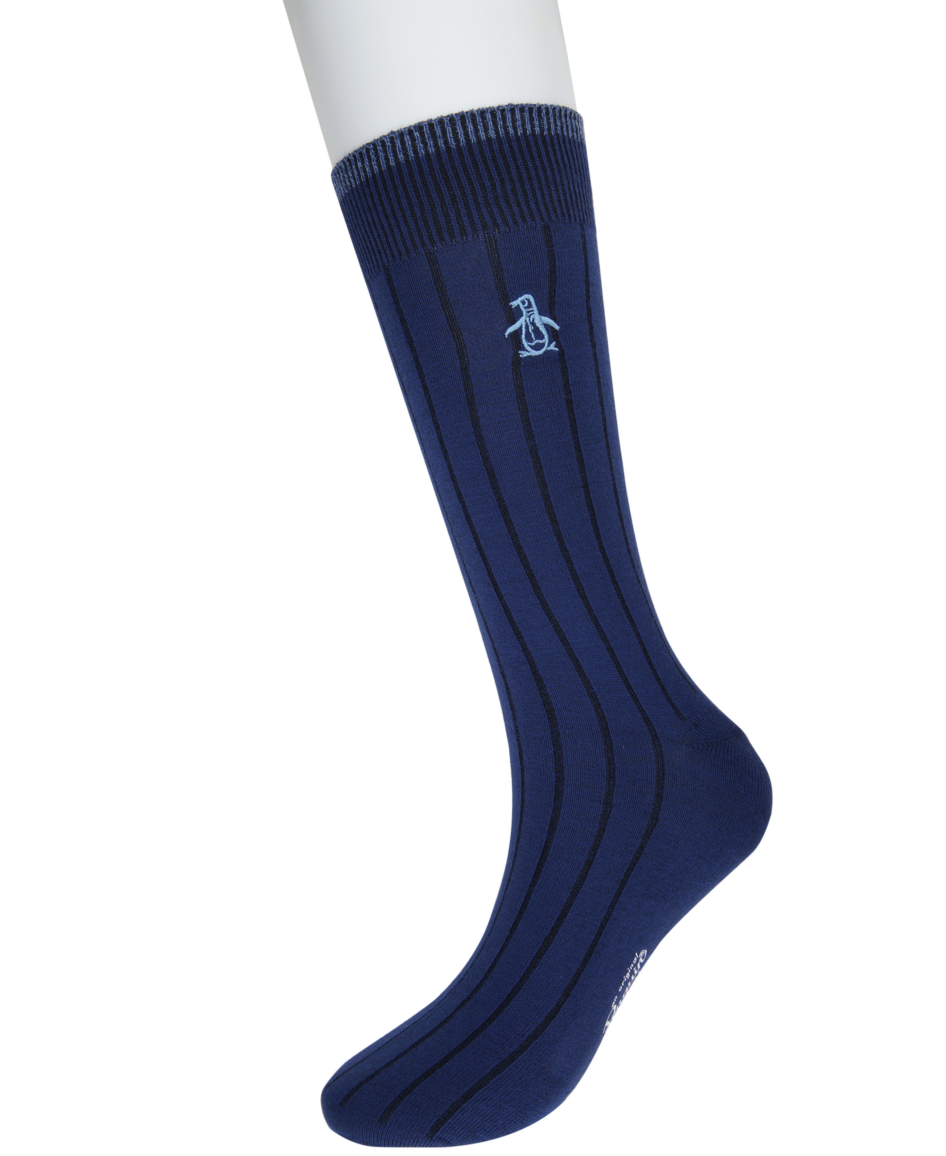 Original Penguin Men's Crew Solid Dress Sock in Navy/Blue