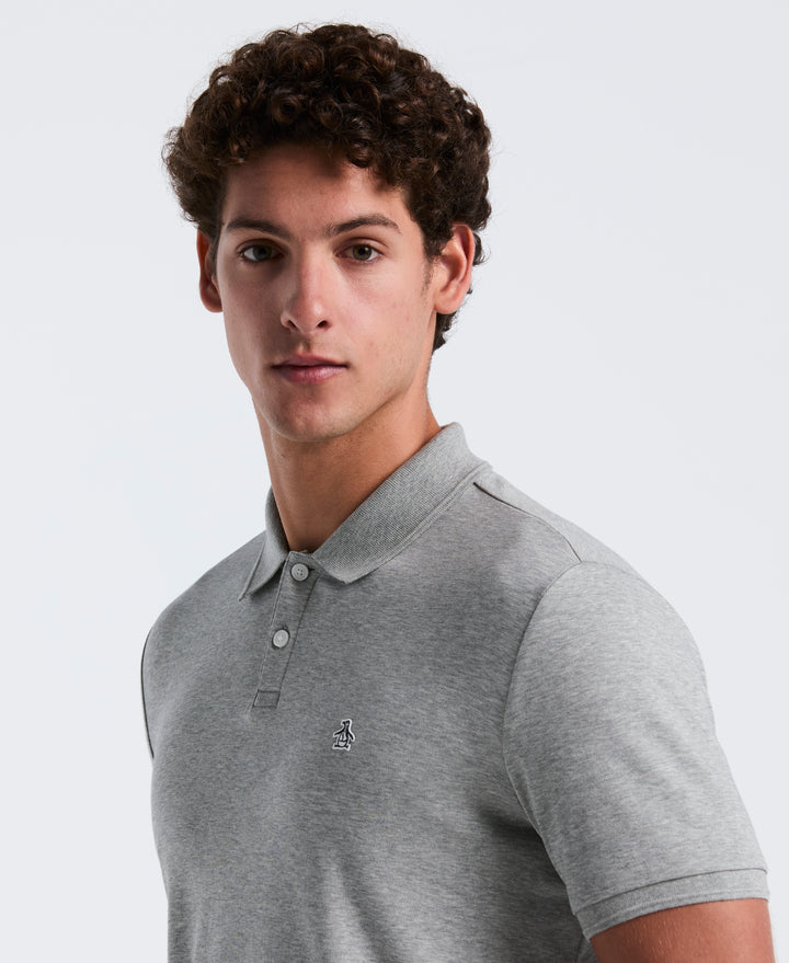 Daddy Pique Polo (Rain Heather)