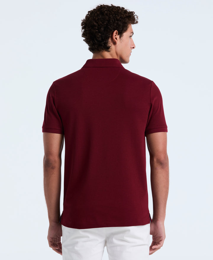 Daddy Pique Short Sleeve Polo Shirt (Cabernet)