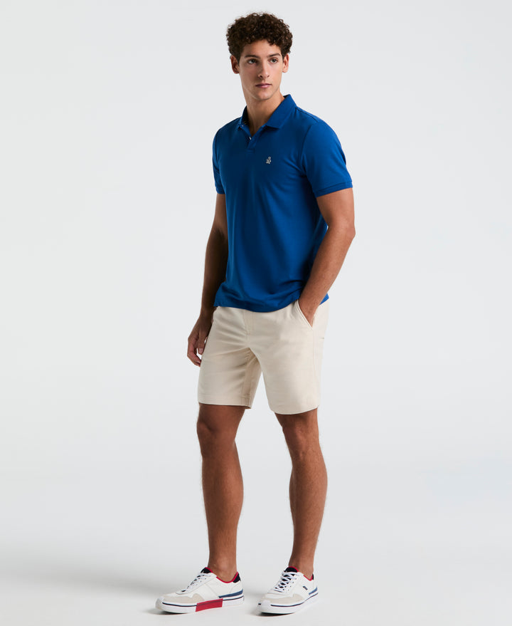 Daddy Pique Short Sleeve Polo Shirt (Blue Quartz)