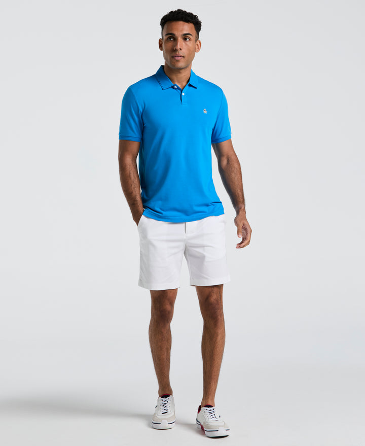 Daddy Pique Short Sleeve Polo Shirt (Ibiza Blue)
