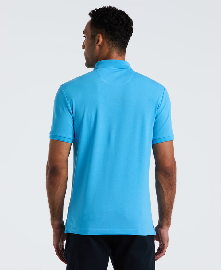 Daddy Pique Short Sleeve Polo Shirt (Bonnie Blue)