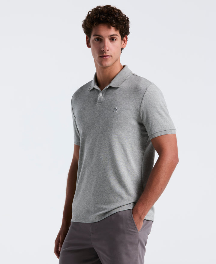 Daddy Pique Polo (Rain Heather)