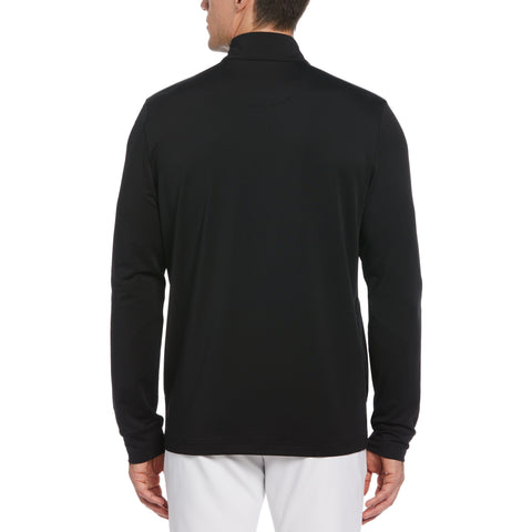 Earl 1/4 Zip Long Sleeve Golf Pullover Jumper (Caviar) 
