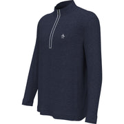 Earl 1/4 Zip Long Sleeve Golf Pullover Jumper (Black Iris Bijou Hthr) 