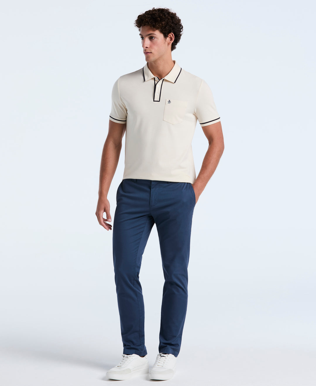 Earl Pique Short Sleeve Polo Shirt (Birch)