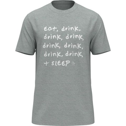 Eat Drink Sleep Jersey Tee (Rain Heather) 