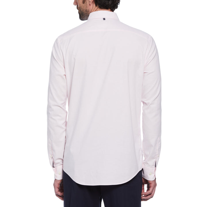 EcoVero Oxford Stretch Long Sleeve Shirt (Parfait Pink)