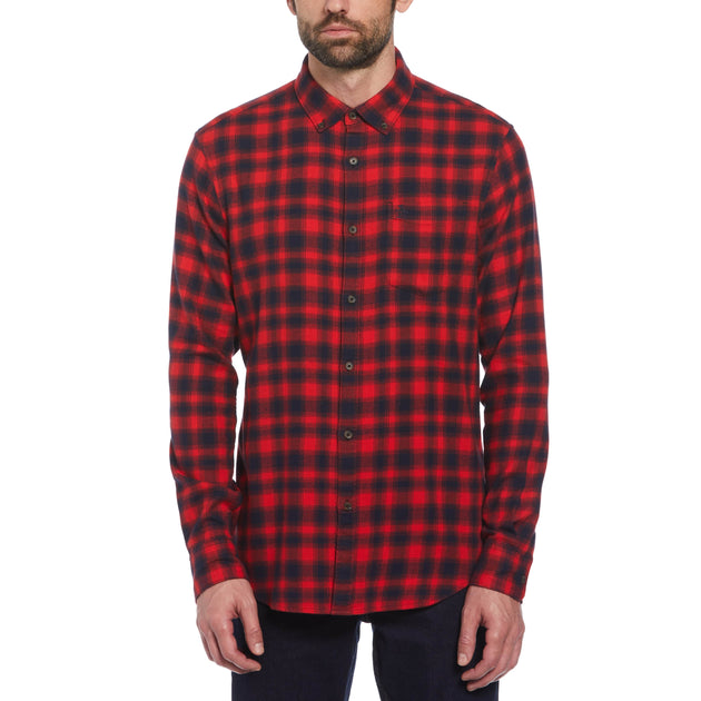 ☆FREEDOM☆ Freedom Flannel Shirt Red FD23WMSH3240RD Secoya Shirt - “McG” Woven Plaid | Mister Freedom®