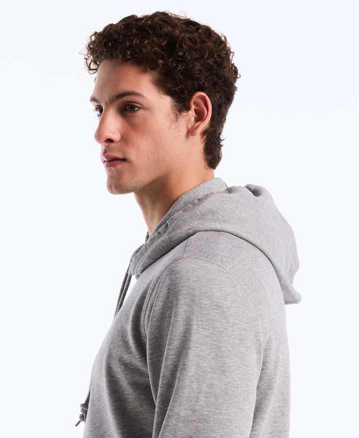 Embroidered Pete Fleece Hoodie (Rain Heather)