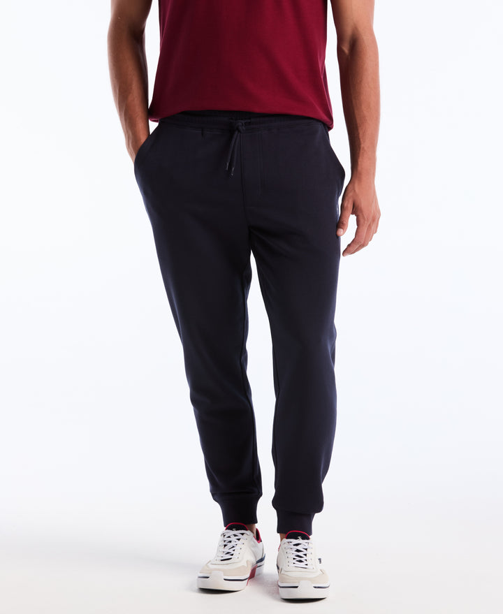 Fleece Embroidered Pete Jogger (Dark Sapphire)