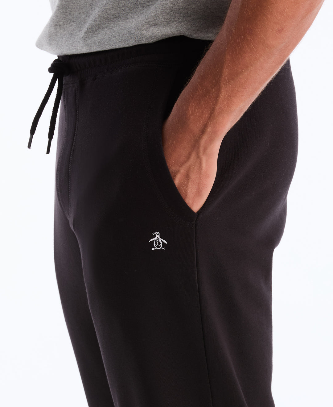 Fleece Embroidered Pete Jogger (True Black)