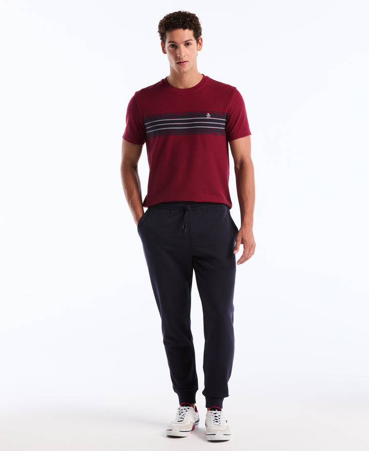 Fleece Embroidered Pete Jogger (Dark Sapphire)
