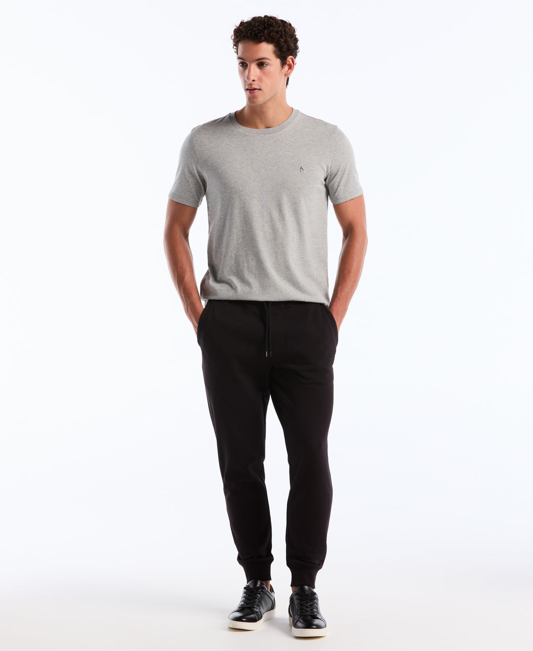 Fleece Embroidered Pete Jogger (True Black)