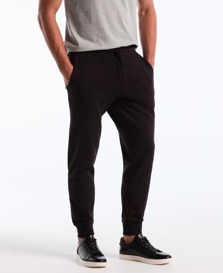 Fleece Embroidered Pete Jogger (True Black)