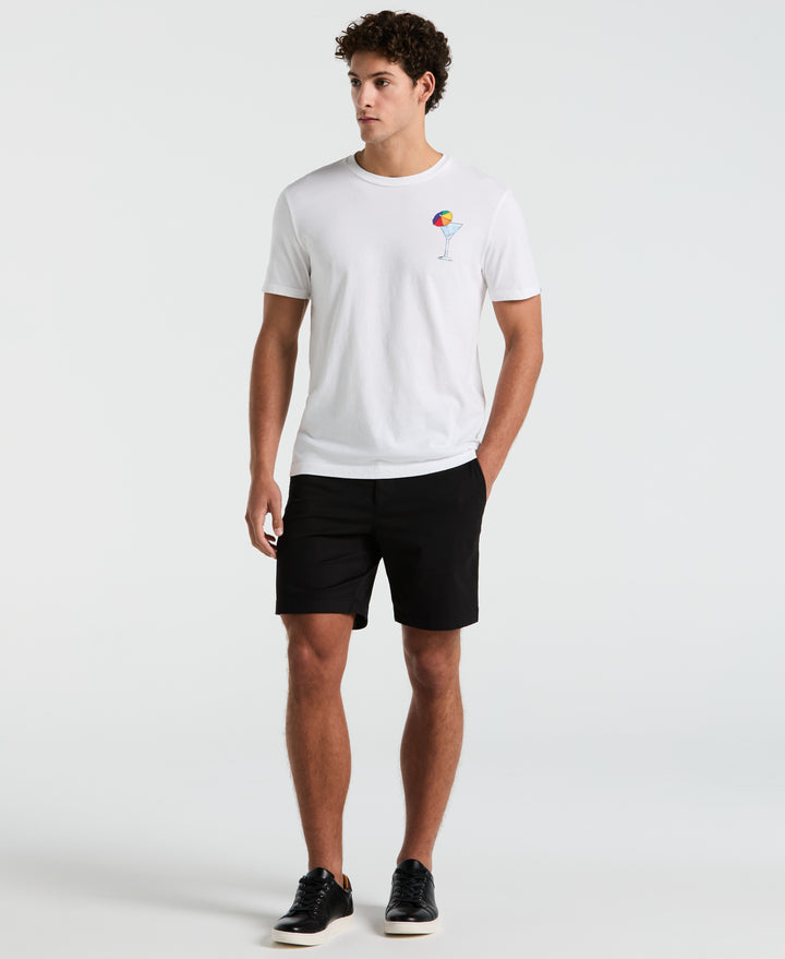 Jersey Graphic Pride Cocktails Tee (Bright White)