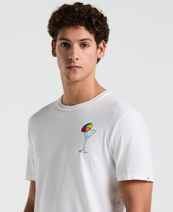 Jersey Graphic Pride Cocktails Tee (Bright White)