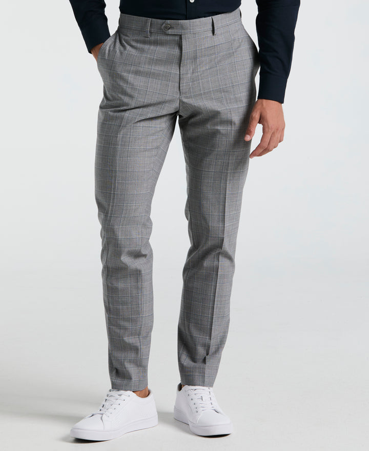 Plaid Grey/Blue Suit Separate Pant (Navy)
