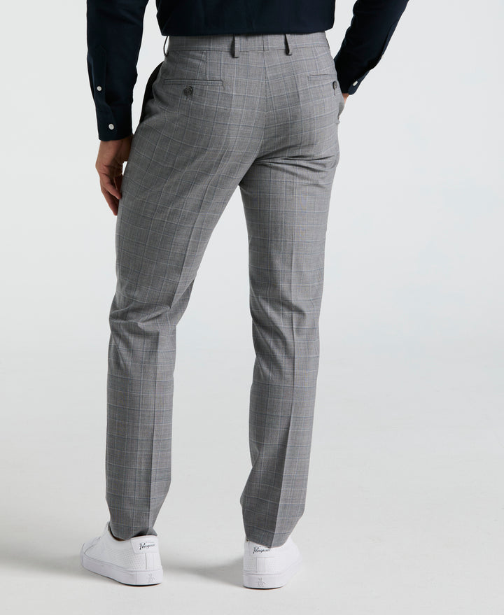 Plaid Grey/Blue Suit Separate Pant (Navy)
