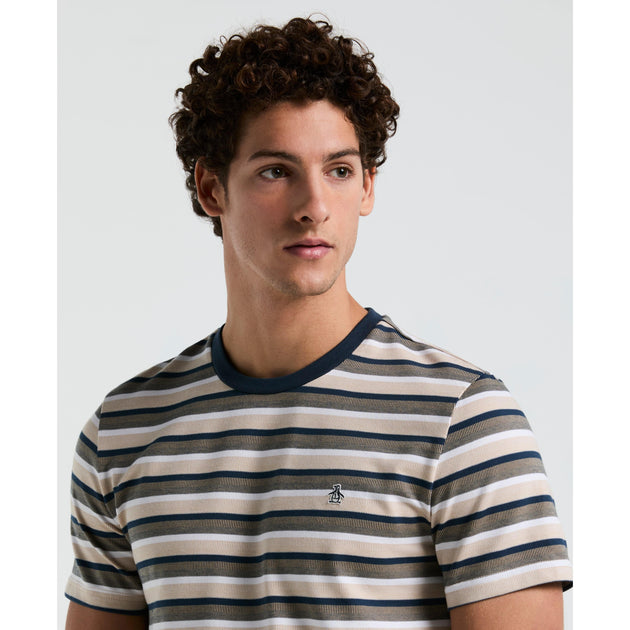 Jacquard Stripe Tee | Original Penguin US