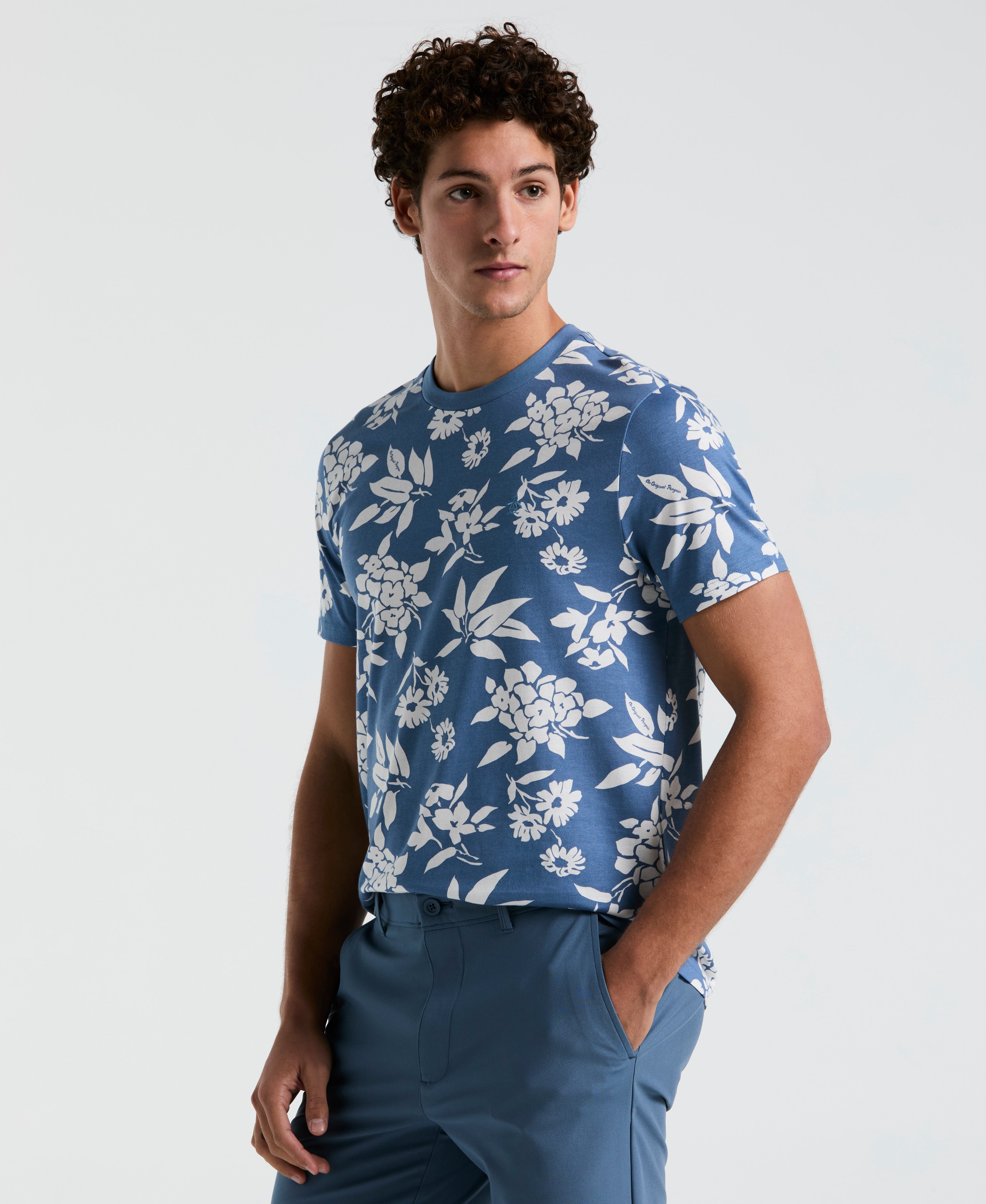 Jersey All-Over Floral Tee – Original Penguin US