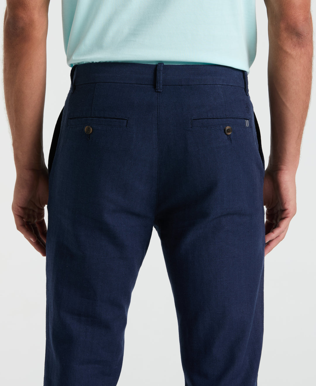 Linen Blend Chino Pant (Sargasso Sea)