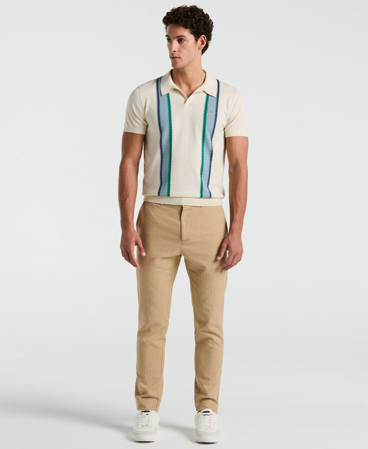 Linen Blend Chino Pant (Travertine)