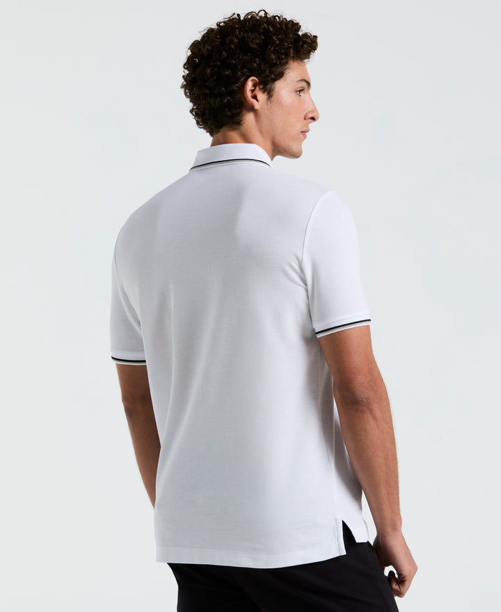 Mega Pete Pique Polo (Bright White)