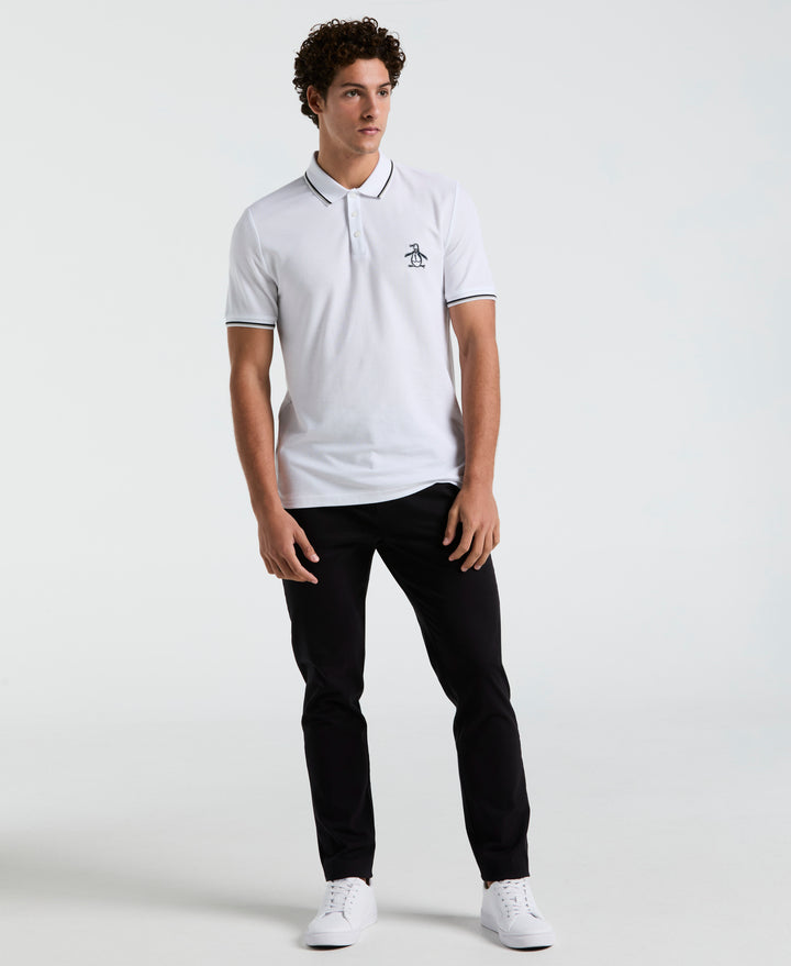 Mega Pete Pique Polo (Bright White)