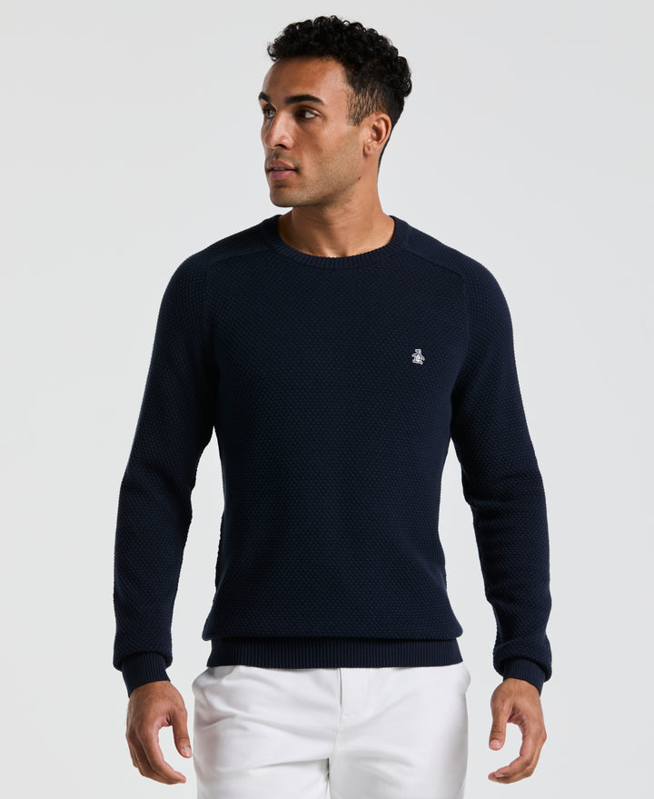 Bubble Stitch Sweater (Dark Sapphire)