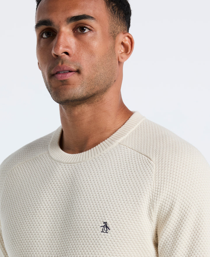 Cotton Bubble Stitch Sweater (Birch)