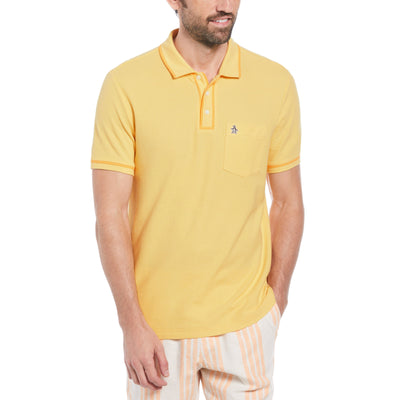 Organic Cotton The Earl Pique Short Sleeve Polo Shirt (Sundress) 