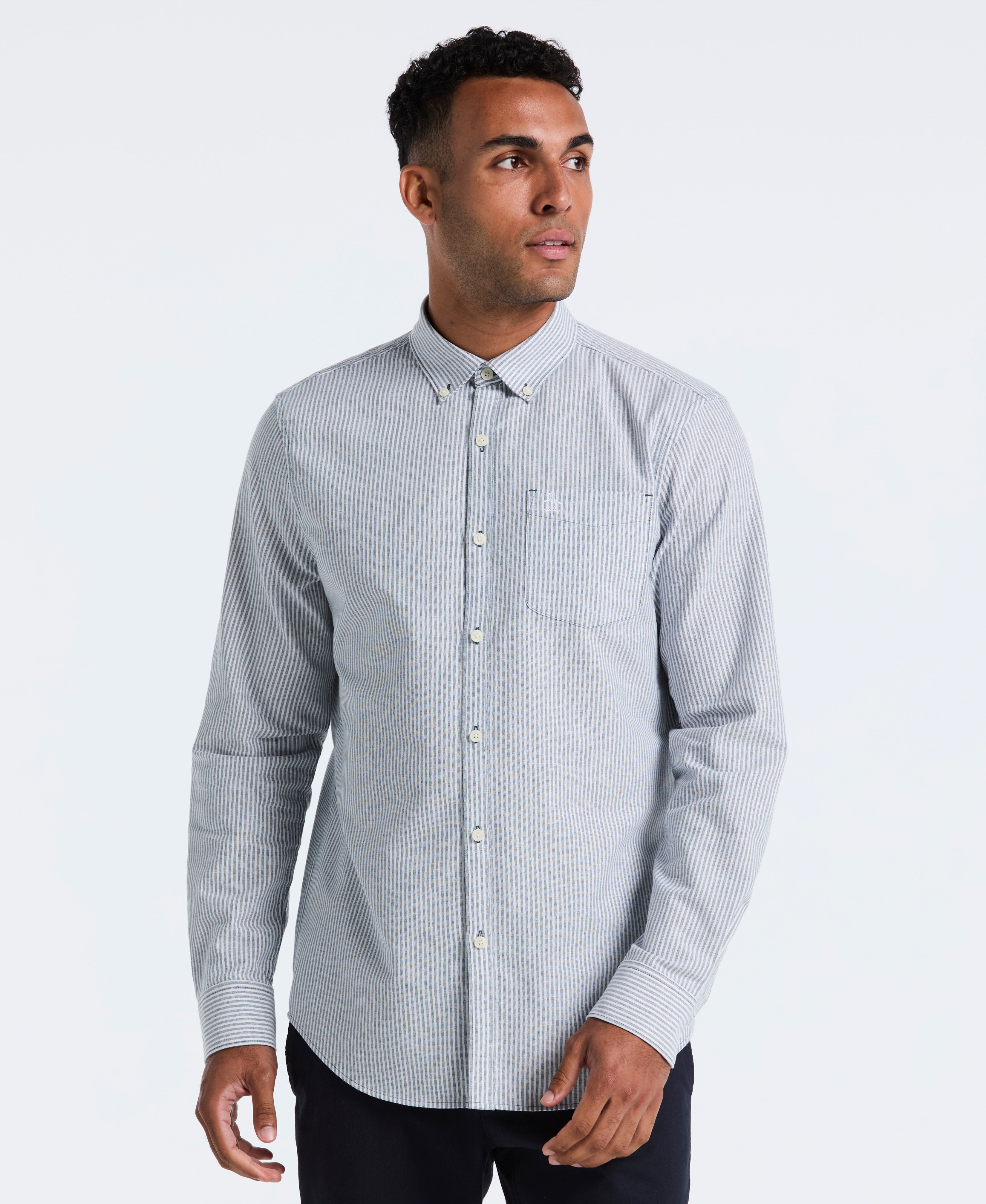 トップス OU Oxford Long Sleeve Stripe Shirt – Original Penguin US