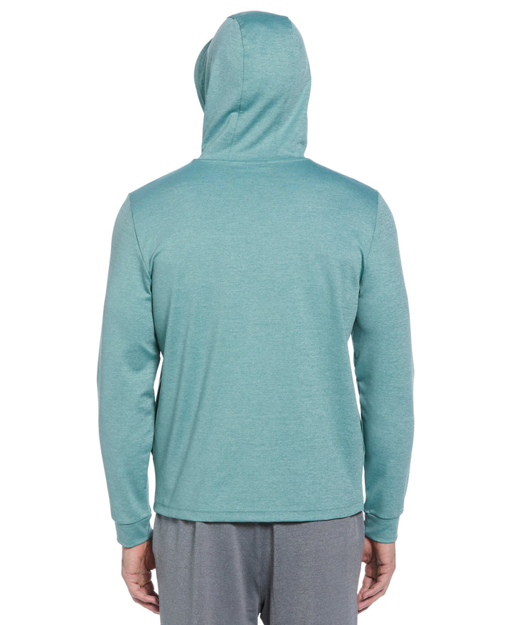 Long Sleeve Midweight Pieced Crew Neck Pull Over  (Traning Sage/Aquifer)
