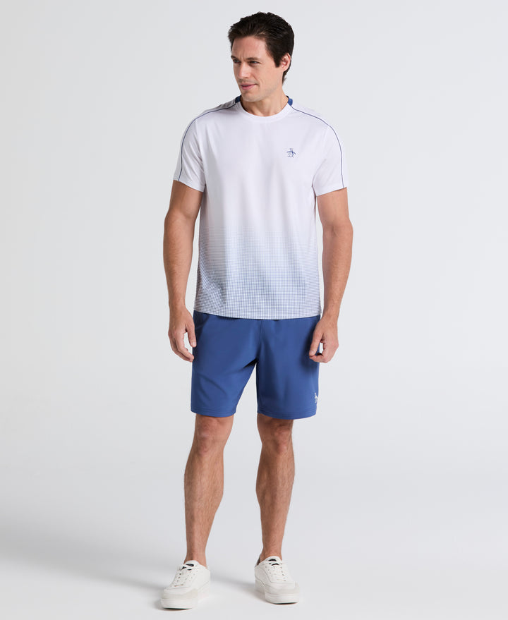Performance Ombre Block Tennis Tee (Bright White)