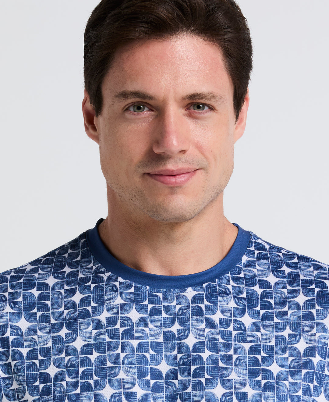 Performance Ombre Block Tennis Tee (True Navy)