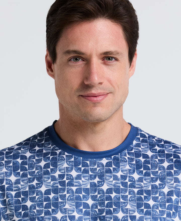 Performance Ombre Block Tennis Tee (True Navy)